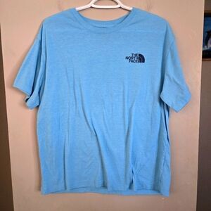 The North Face Womens Blue Graphic Shirt Top Large